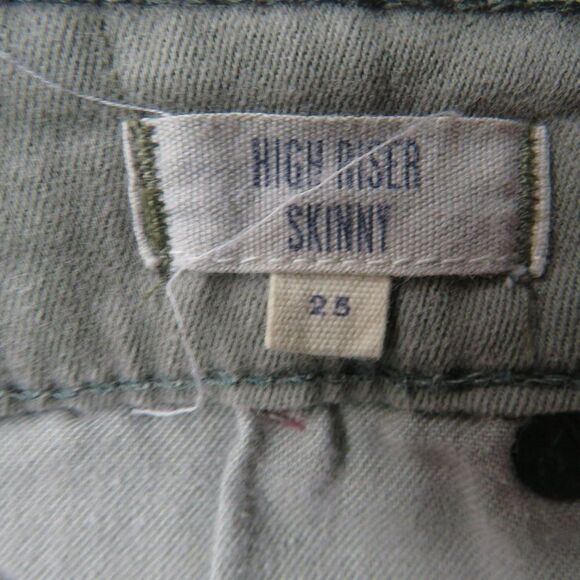 Madewell High Riser Skinny Jeans Women's Size 25 Green Denim 25X28 - Picture 4 of 12